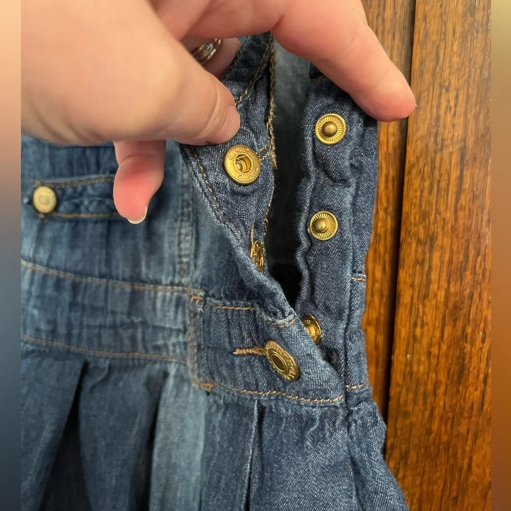 Vintage US Polo Assn. Sleeveless Denim Pleated Dress, 3T